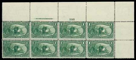 US Stamp Value Scott Catalogue #285 - 1c 1898 Trans Mississippi Exposition. Matthew Bennett International, Dec 2007, Sale 325, Lot 1834