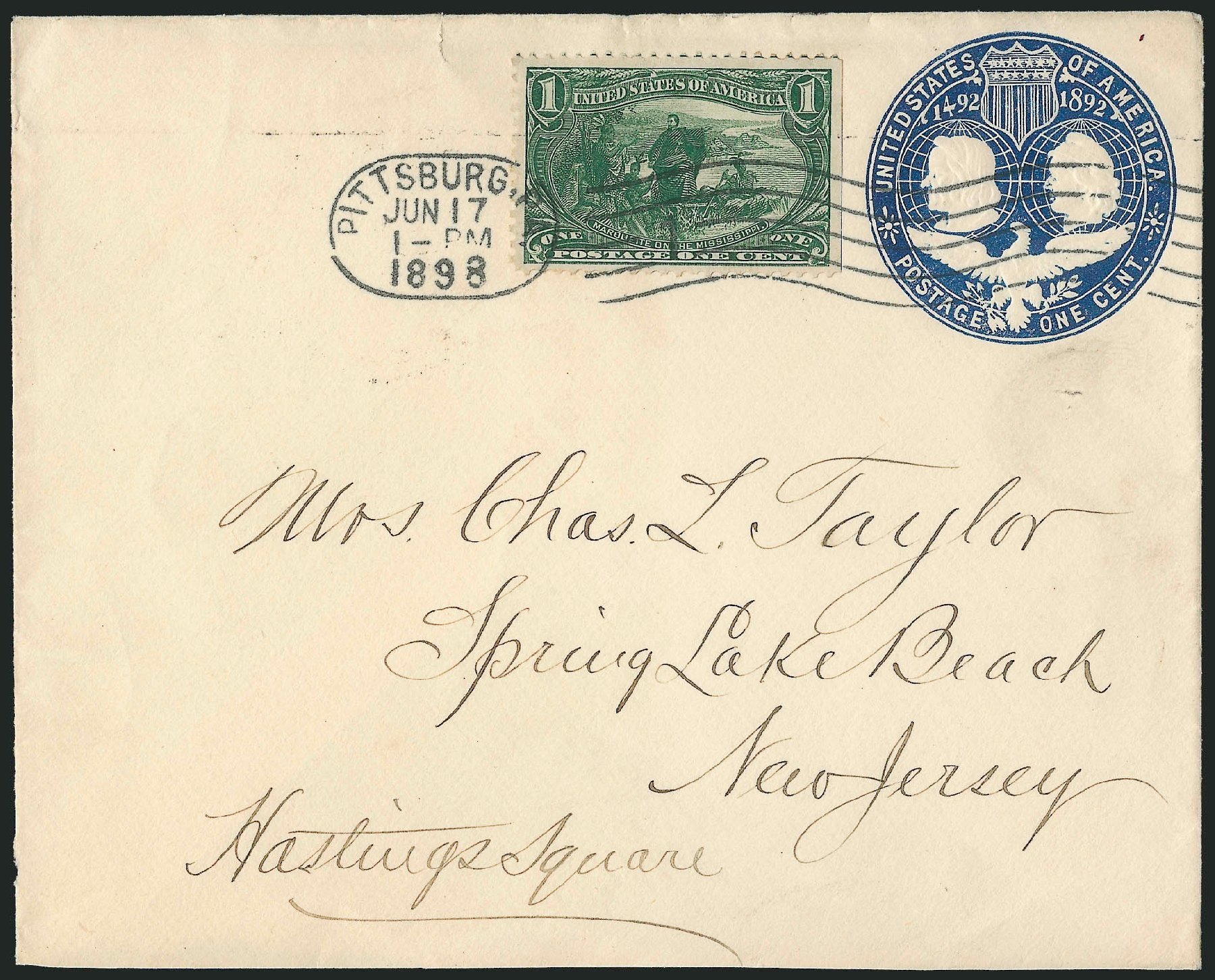 Value of US Stamp Scott Catalog 285 - 1c 1898 Trans Mississippi Exposition. Robert Siegel Auction Galleries, Nov 2013, Sale 1056, Lot 364