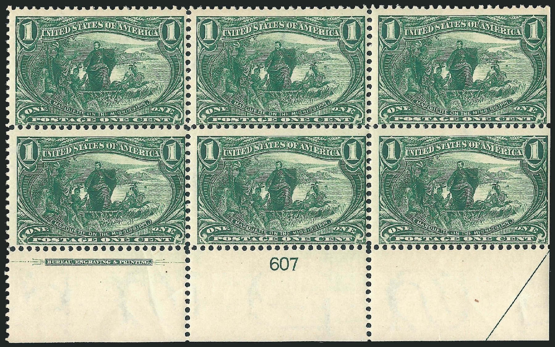 Prices of US Stamp Scott Catalog #285: 1c 1898 Trans Mississippi Exposition. Robert Siegel Auction Galleries, Apr 2009, Sale 971, Lot 1174