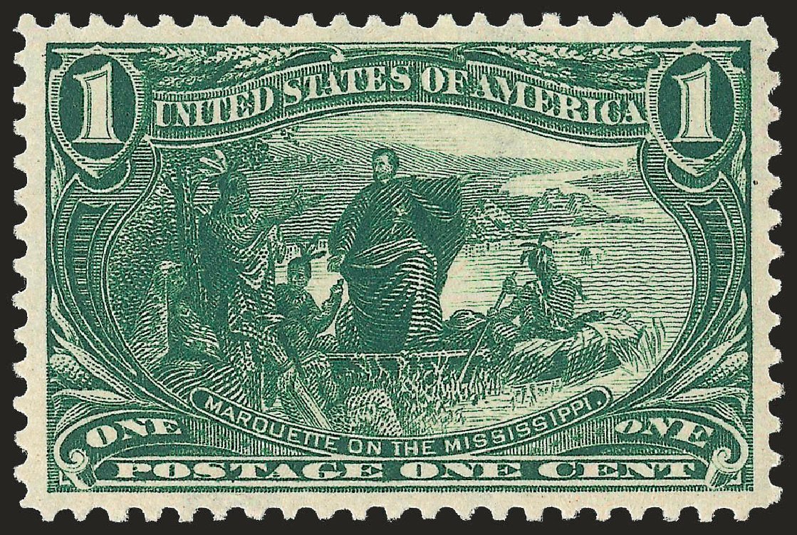 Values of US Stamps Scott Catalogue # 285: 1c 1898 Trans Mississippi Exposition. Robert Siegel Auction Galleries, Dec 2008, Sale 967, Lot 4465