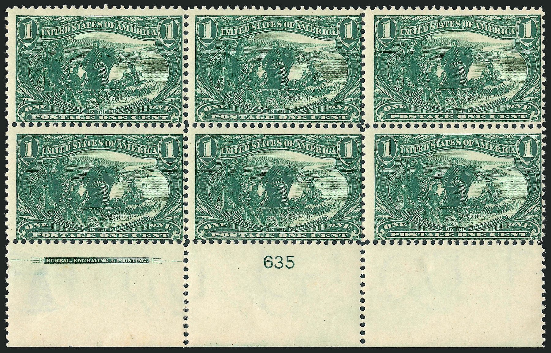 Cost of US Stamps Scott Catalog 285: 1c 1898 Trans Mississippi Exposition. Robert Siegel Auction Galleries, Apr 2009, Sale 971, Lot 1175