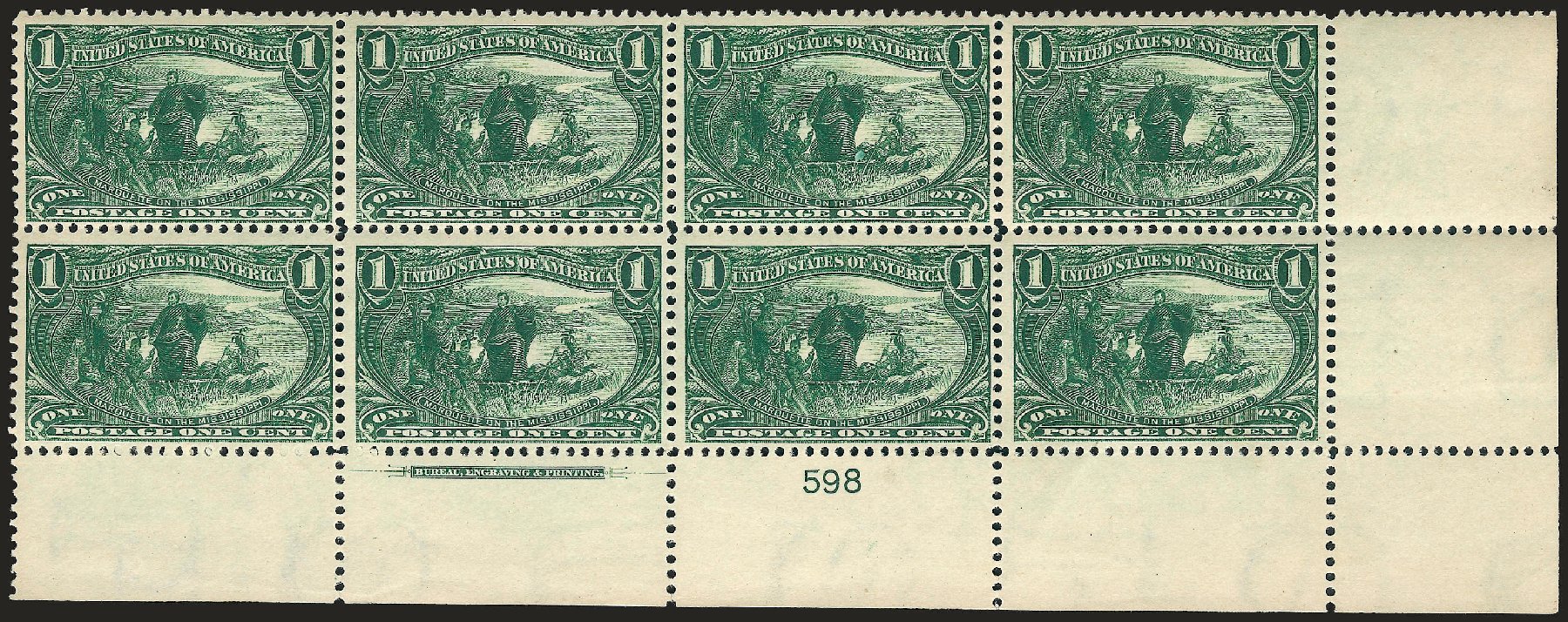 Value of US Stamps Scott Catalog 285 - 1c 1898 Trans Mississippi Exposition. Robert Siegel Auction Galleries, Sep 2008, Sale 962, Lot 2573