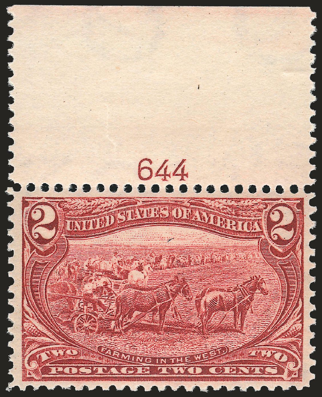 US Stamps Value Scott Catalog #286 - 1898 2c Trans Mississippi Exposition. Robert Siegel Auction Galleries, Dec 2008, Sale 967, Lot 4467