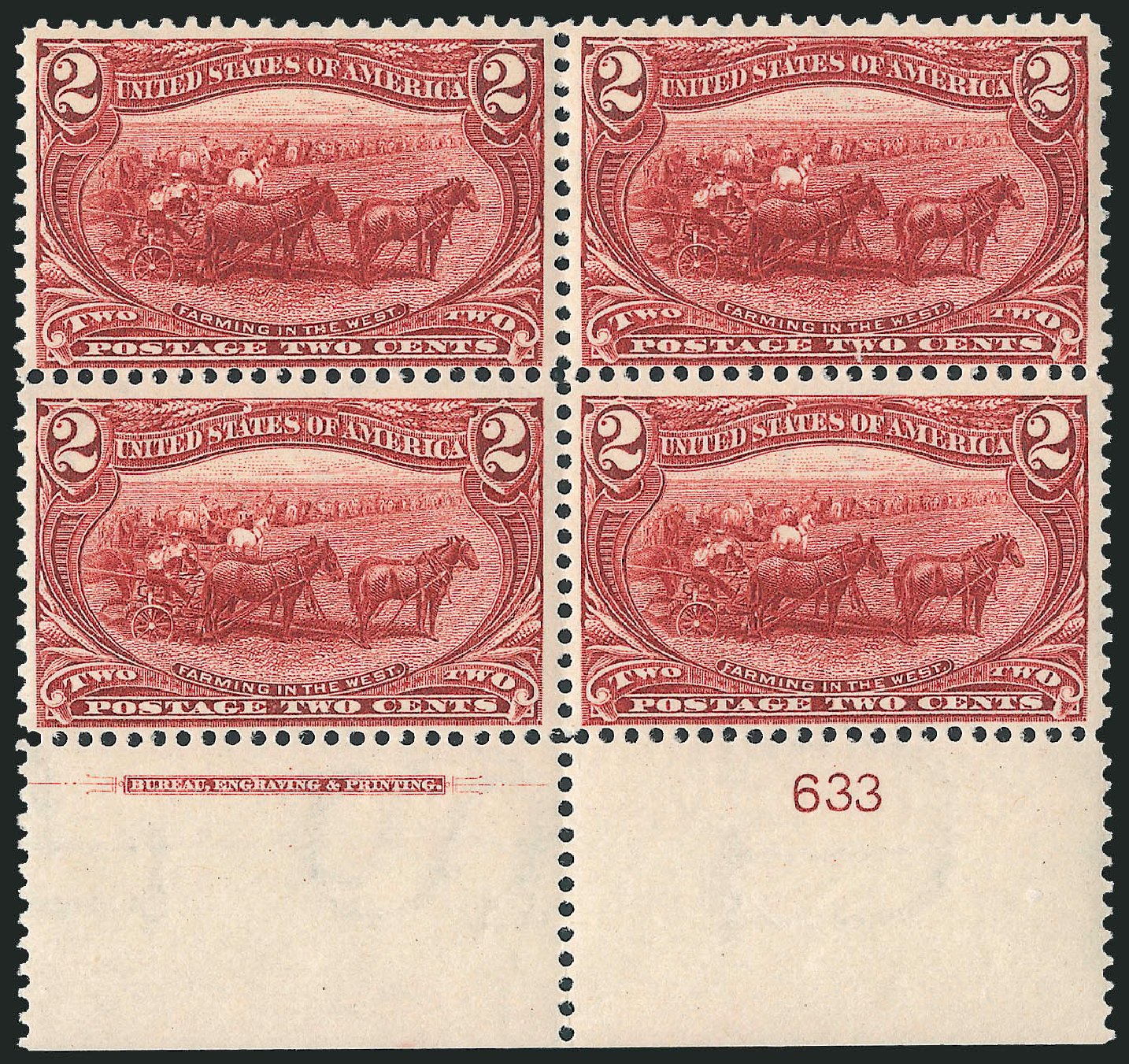 Values of US Stamps Scott #286 - 1898 2c Trans Mississippi Exposition. Robert Siegel Auction Galleries, Apr 2009, Sale 971, Lot 1187