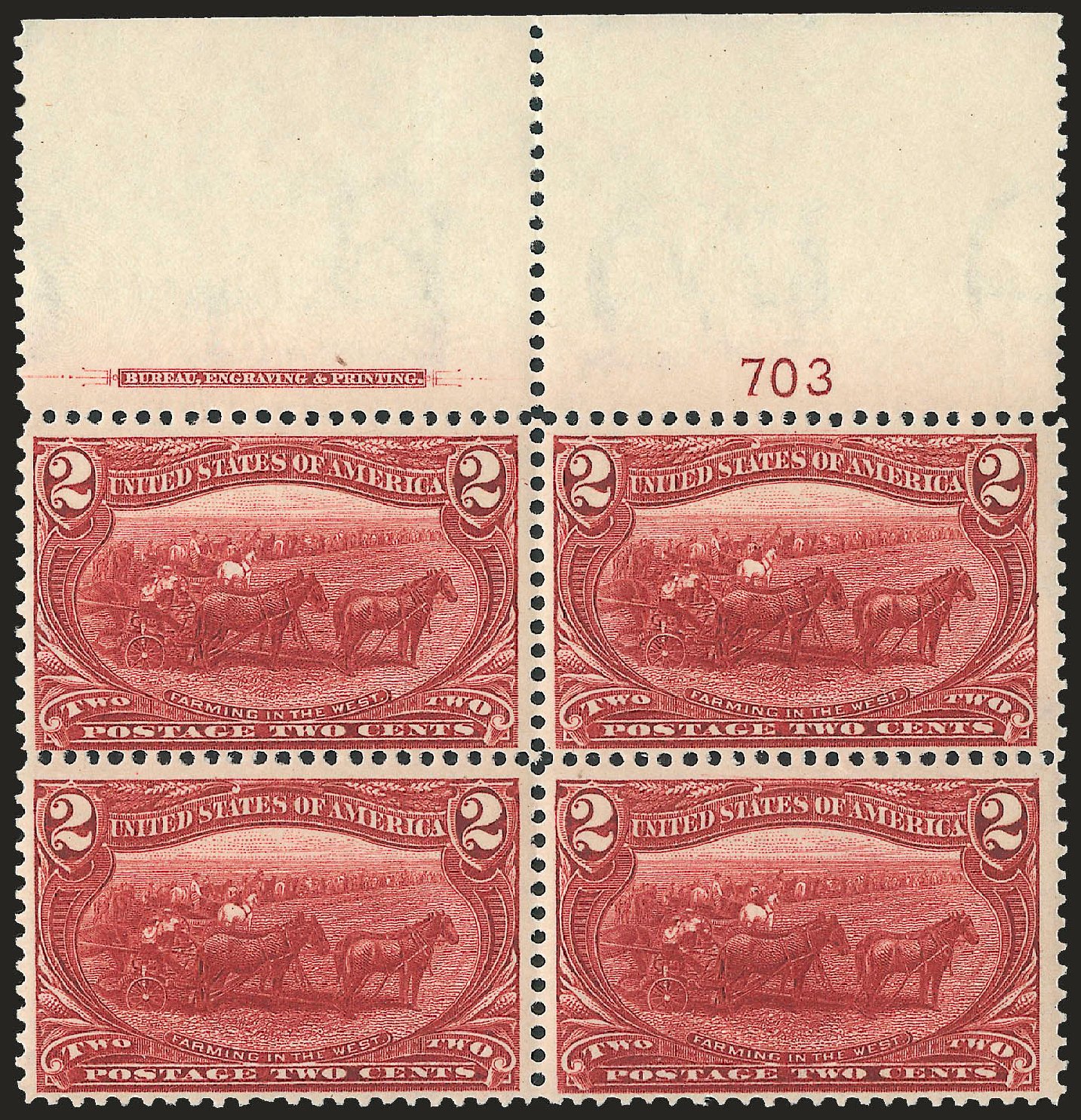 Prices of US Stamps Scott # 286 - 1898 2c Trans Mississippi Exposition. Robert Siegel Auction Galleries, Apr 2009, Sale 971, Lot 1207