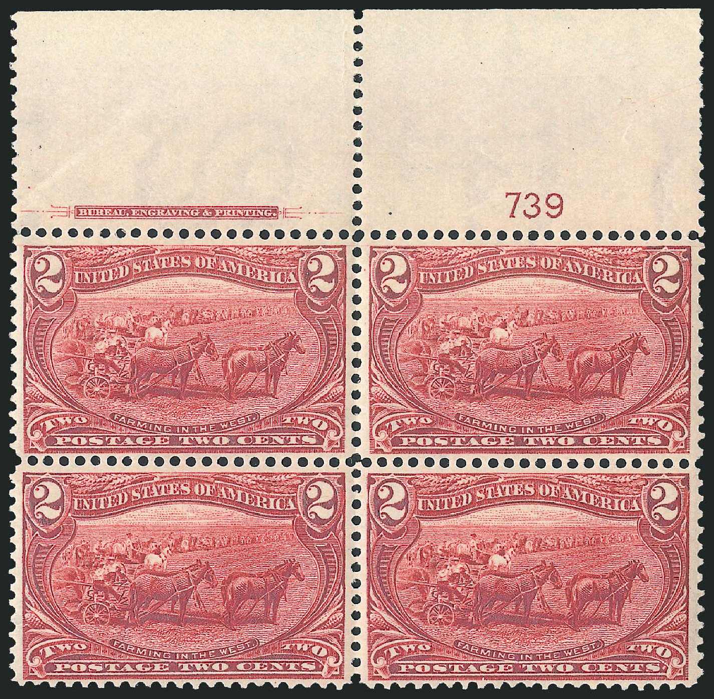 Price of US Stamps Scott 286: 1898 2c Trans Mississippi Exposition. Robert Siegel Auction Galleries, Apr 2009, Sale 971, Lot 1198