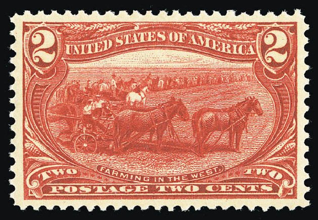 Value of US Stamps Scott Catalogue #286: 1898 2c Trans Mississippi Exposition. Matthew Bennett International, Sep 2012, Sale 346, Lot 769