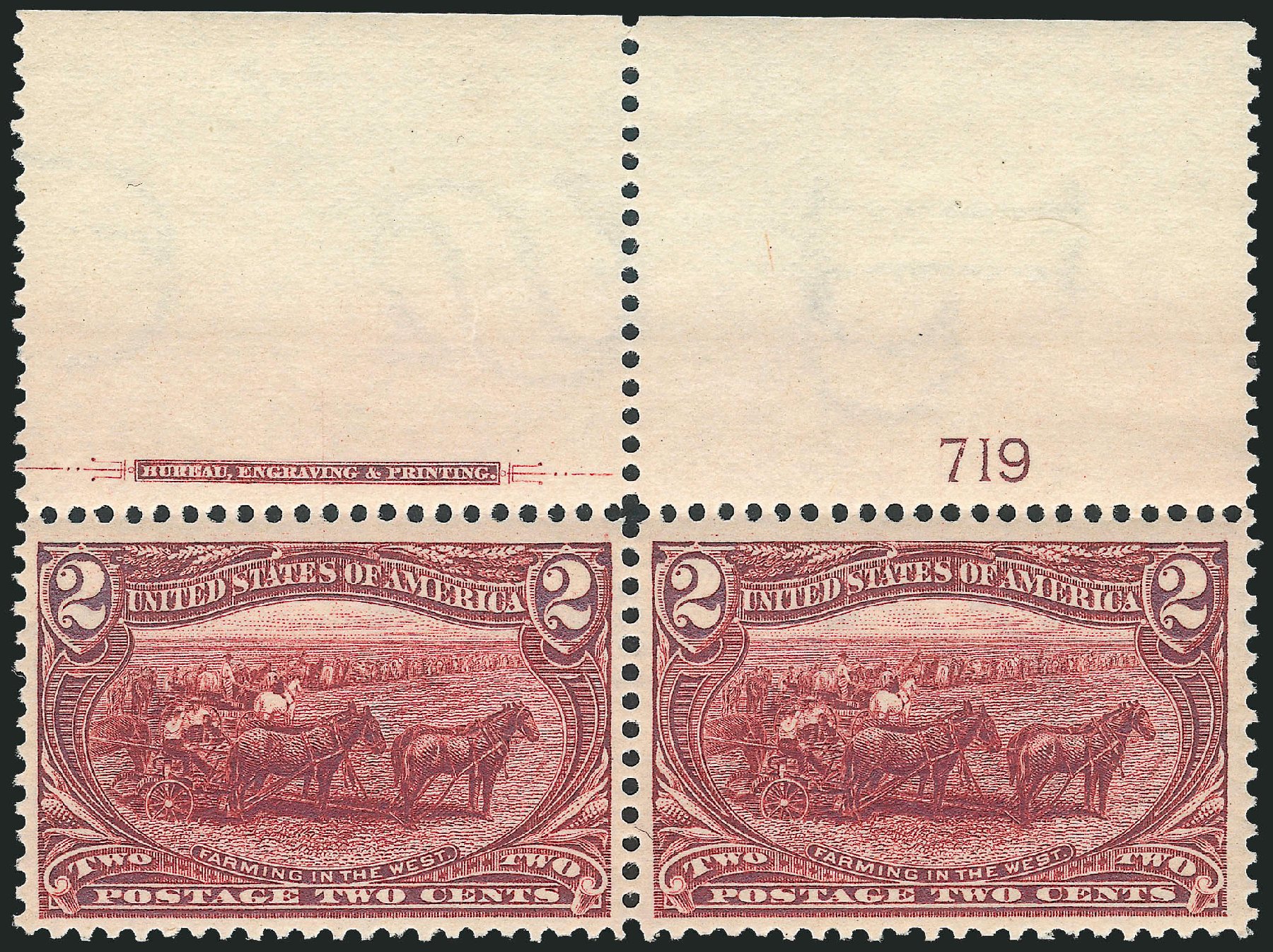 Cost of US Stamp Scott Catalog # 286: 1898 2c Trans Mississippi Exposition. Robert Siegel Auction Galleries, Dec 2011, Sale 1017, Lot 719