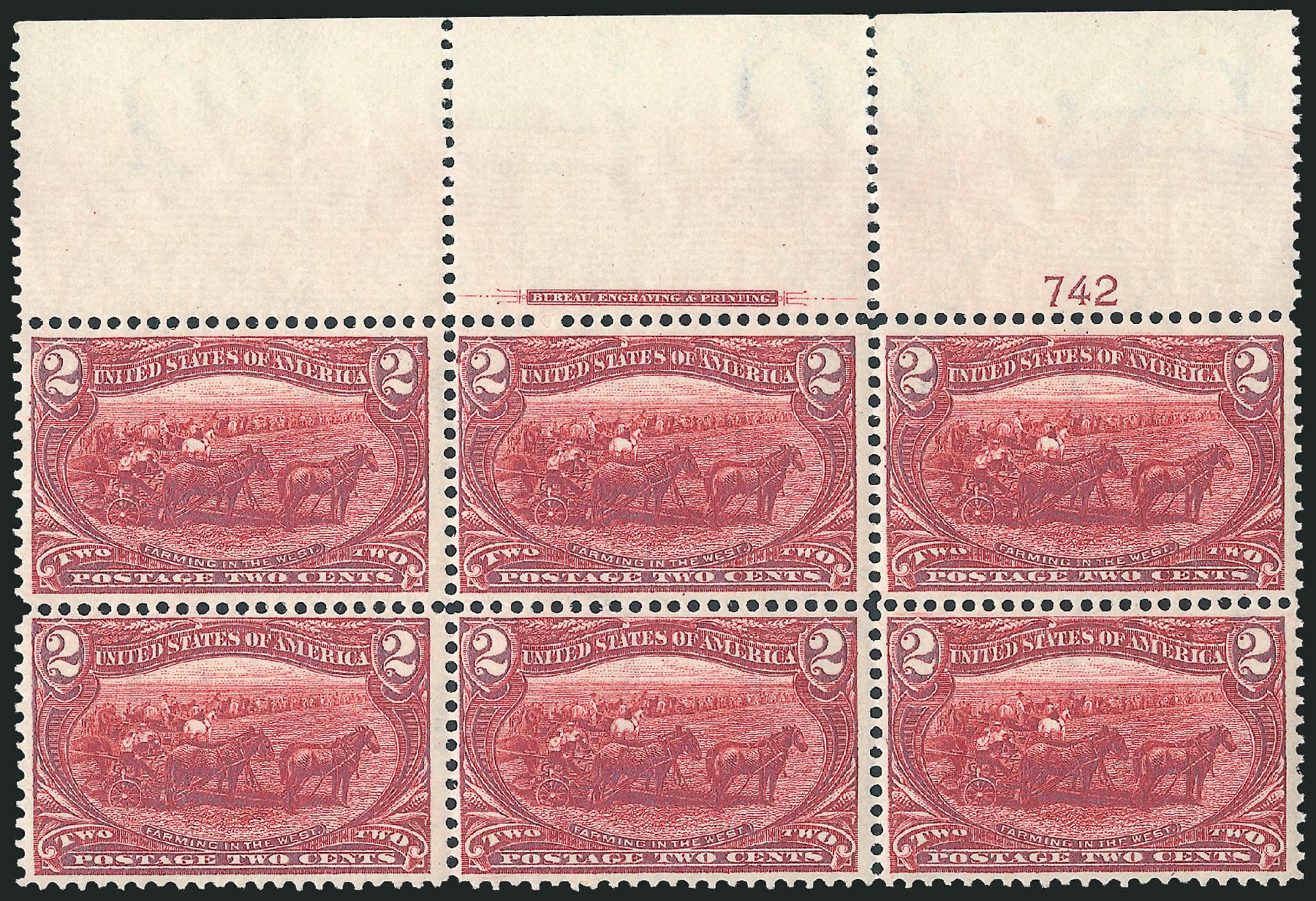 Prices of US Stamps Scott Cat. 286 - 2c 1898 Trans Mississippi Exposition. Robert Siegel Auction Galleries, Apr 2009, Sale 971, Lot 1200
