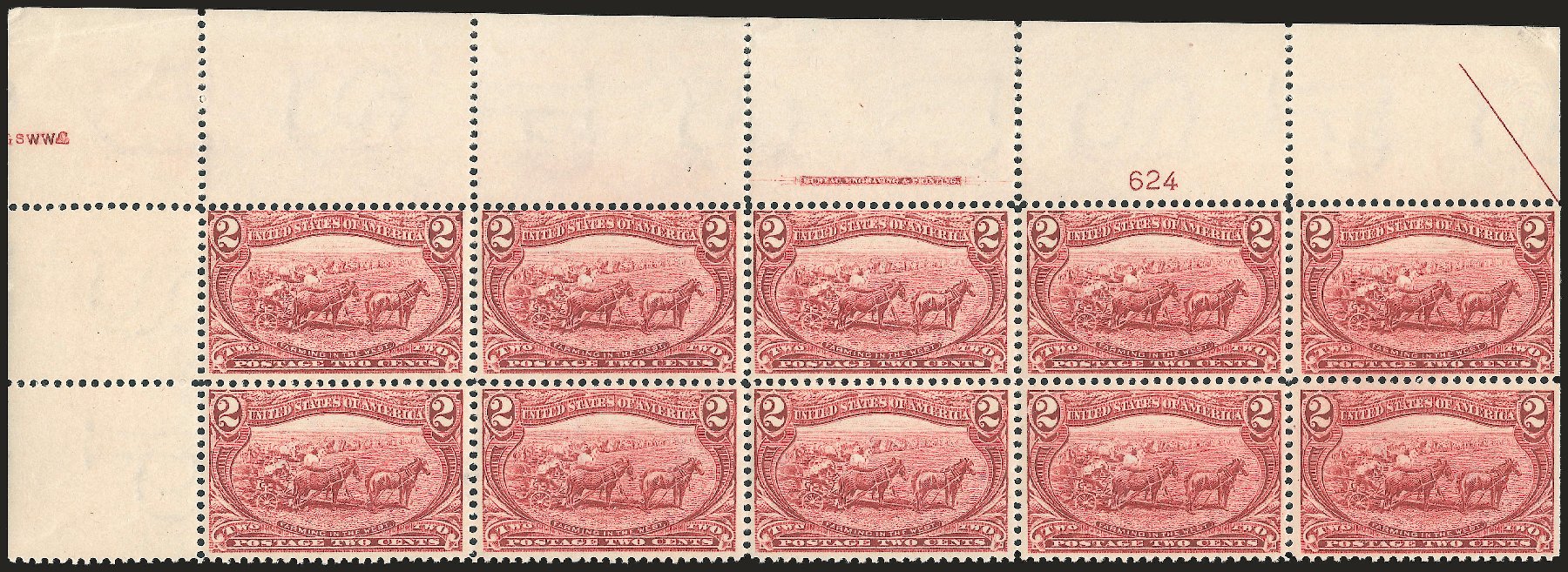 Cost of US Stamps Scott Catalog # 286 - 1898 2c Trans Mississippi Exposition. Robert Siegel Auction Galleries, Apr 2009, Sale 971, Lot 1184