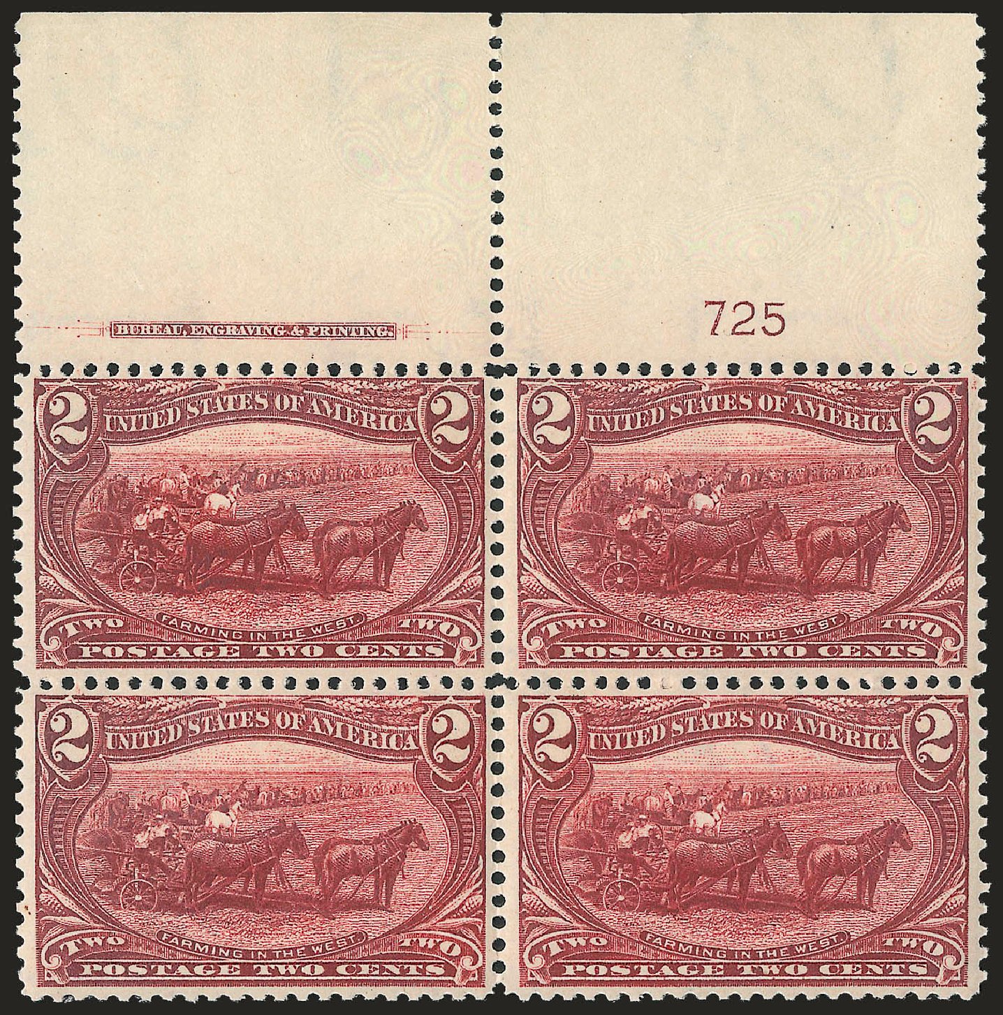 Cost of US Stamp Scott #286 - 2c 1898 Trans Mississippi Exposition. Robert Siegel Auction Galleries, Apr 2009, Sale 971, Lot 1204