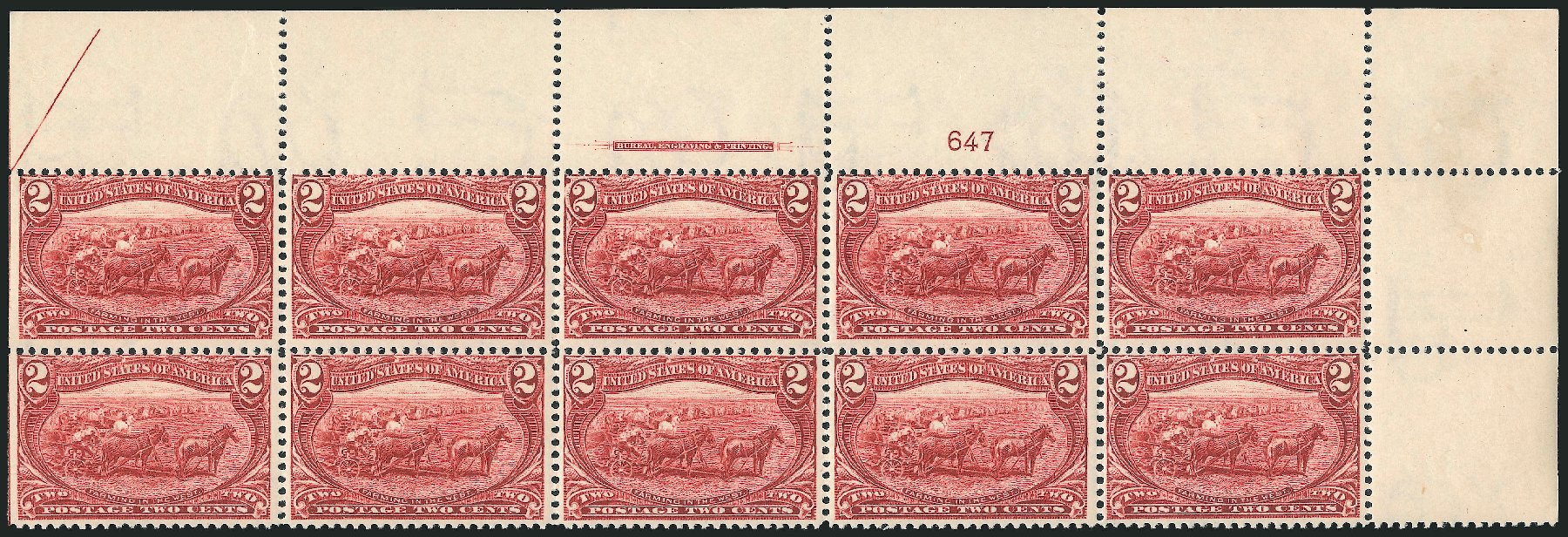 Values of US Stamp Scott 286: 2c 1898 Trans Mississippi Exposition. Robert Siegel Auction Galleries, Apr 2009, Sale 971, Lot 1214
