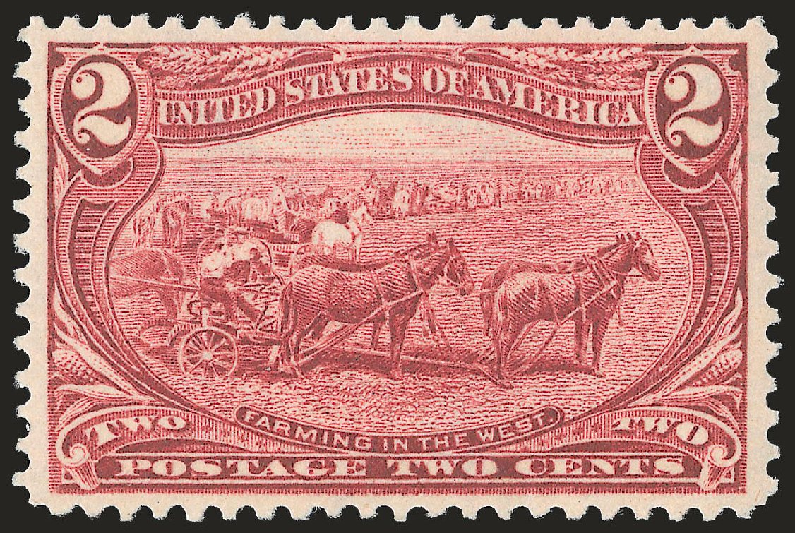 US Stamp Value Scott Catalogue #286: 2c 1898 Trans Mississippi Exposition. Robert Siegel Auction Galleries, Jun 2009, Sale 975, Lot 1614