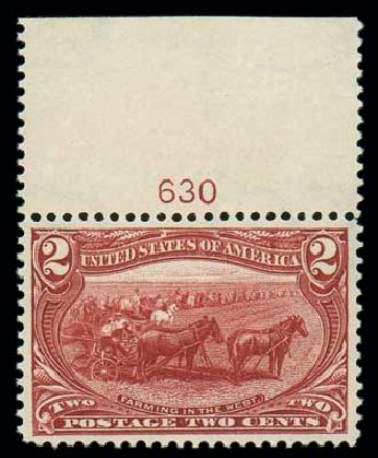 Value of US Stamps Scott Catalogue #286 - 1898 2c Trans Mississippi Exposition. Matthew Bennett International, Dec 2007, Sale 325, Lot 1835