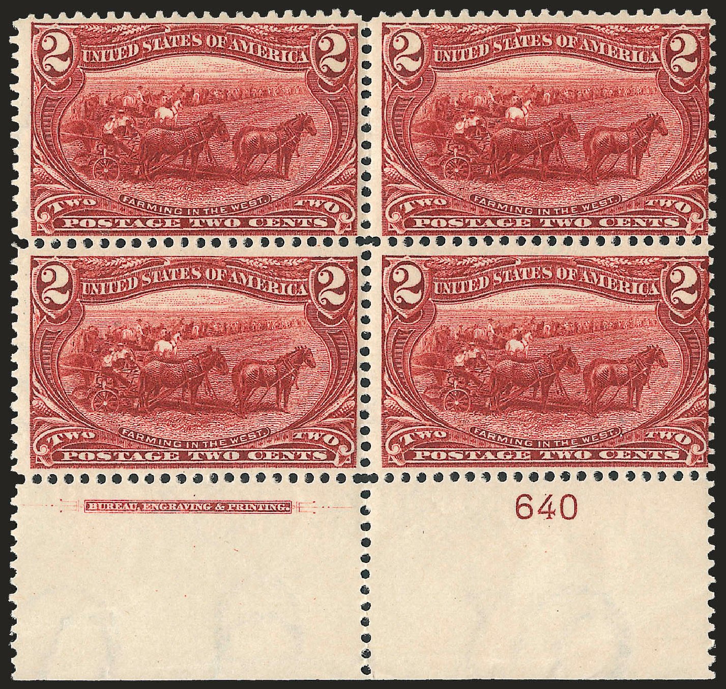 Values of US Stamp Scott #286: 1898 2c Trans Mississippi Exposition. Robert Siegel Auction Galleries, Apr 2009, Sale 971, Lot 1205