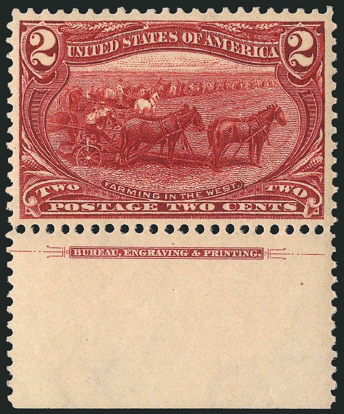 Costs of US Stamps Scott Catalogue #286 - 2c 1898 Trans Mississippi Exposition. Robert Siegel Auction Galleries, Mar 2012, Sale 1019, Lot 622