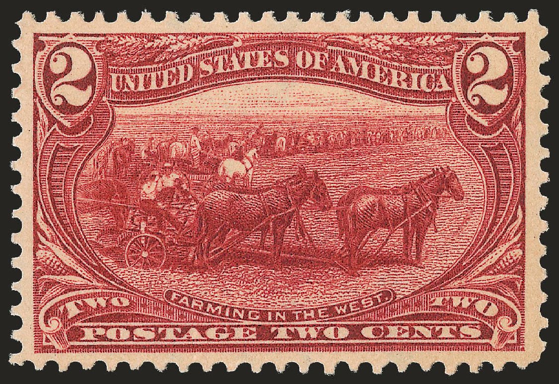 US Stamp Values Scott Cat. #286 - 1898 2c Trans Mississippi Exposition. Robert Siegel Auction Galleries, Jun 2010, Sale 992, Lot 2372