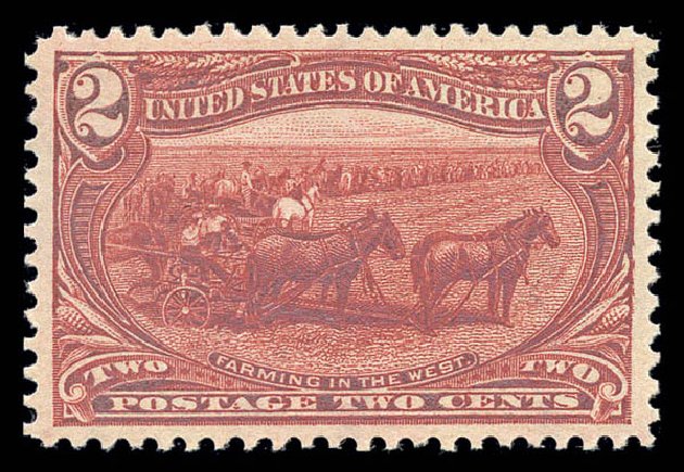 Value of US Stamps Scott Catalog #286 - 1898 2c Trans Mississippi Exposition. Matthew Bennett International, Sep 2010, Sale 331, Lot 663