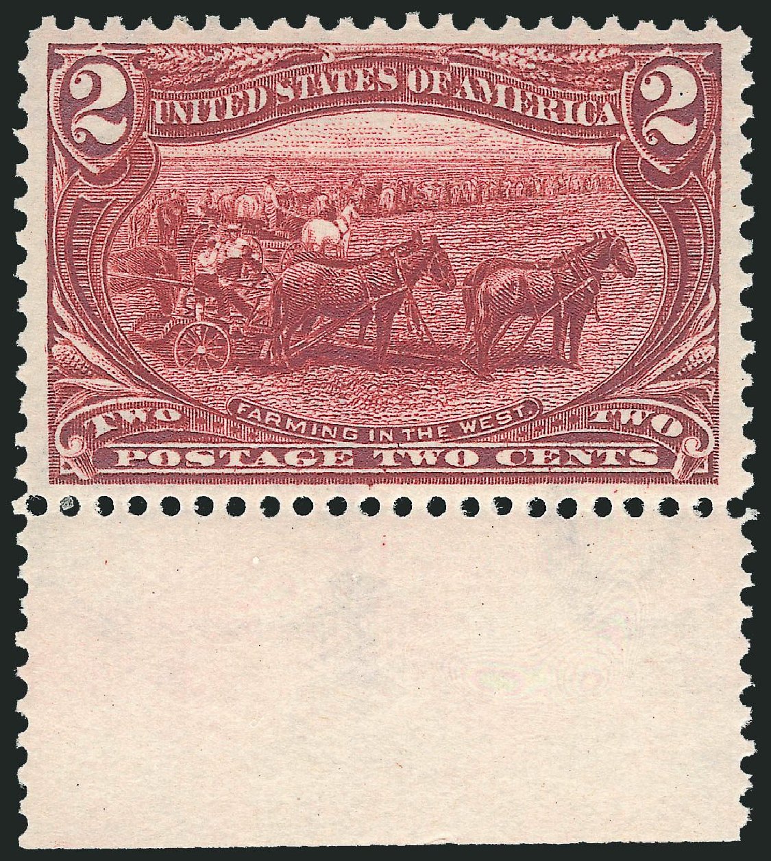 Cost of US Stamps Scott Catalog #286: 1898 2c Trans Mississippi Exposition. Robert Siegel Auction Galleries, Jul 2013, Sale 1050, Lot 423