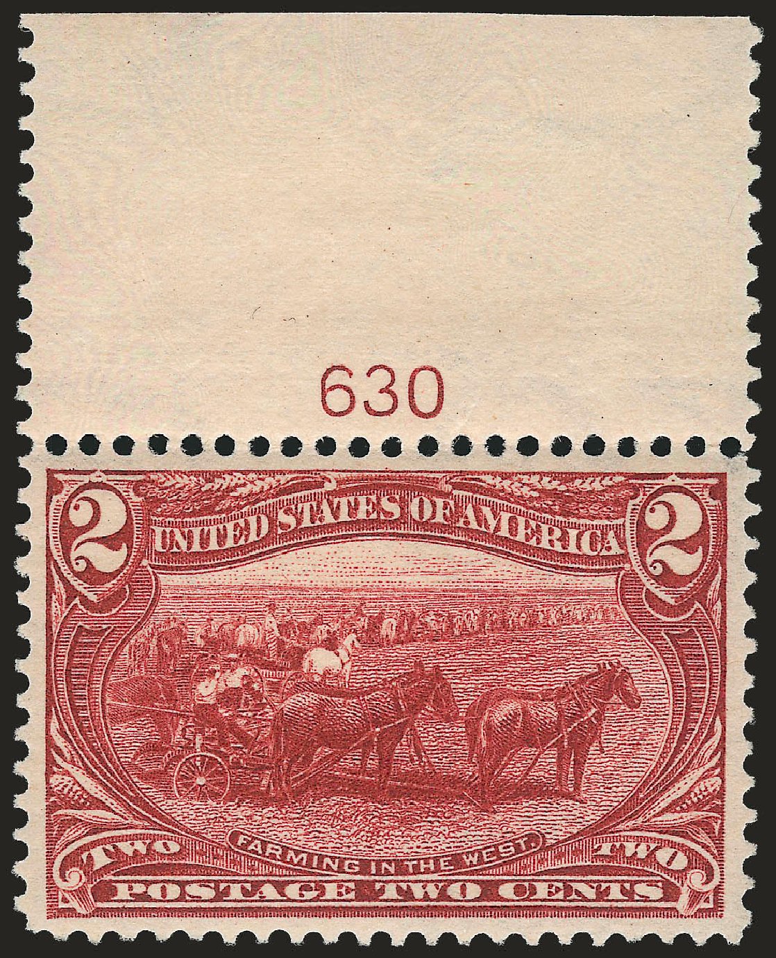 US Stamps Values Scott Catalog # 286 - 1898 2c Trans Mississippi Exposition. Robert Siegel Auction Galleries, Jun 2009, Sale 975, Lot 1613