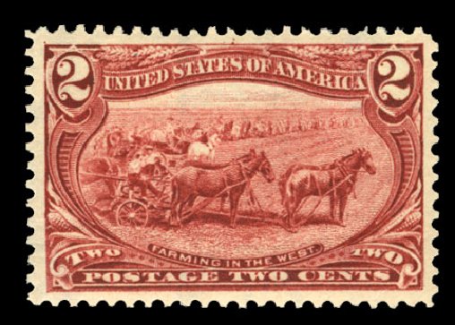 US Stamps Values Scott Catalog # 286 - 1898 2c Trans Mississippi Exposition. Cherrystone Auctions, Jul 2013, Sale 201307, Lot 96