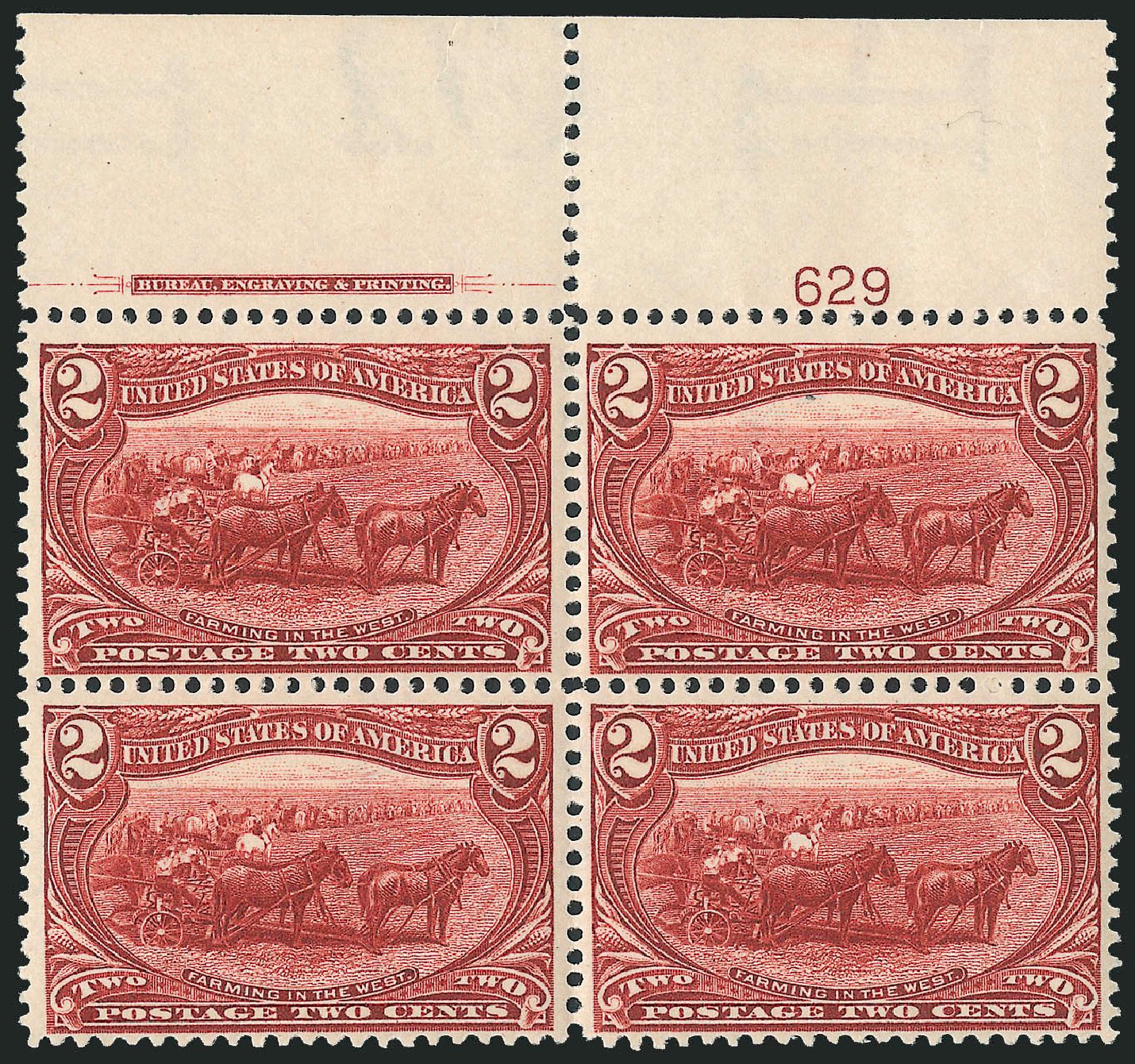 Prices of US Stamps Scott Catalogue #286: 1898 2c Trans Mississippi Exposition. Robert Siegel Auction Galleries, Apr 2009, Sale 971, Lot 1186