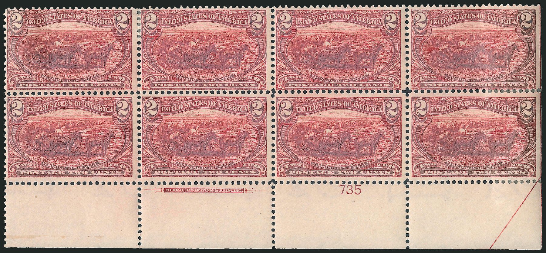 Costs of US Stamps Scott Catalogue #286: 1898 2c Trans Mississippi Exposition. Robert Siegel Auction Galleries, Apr 2009, Sale 971, Lot 1196