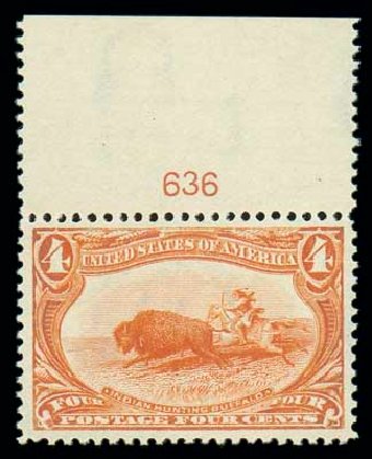 Prices of US Stamps Scott Catalogue #287: 4c 1898 Trans Mississippi Exposition. Matthew Bennett International, Oct 2007, Sale 320, Lot 527