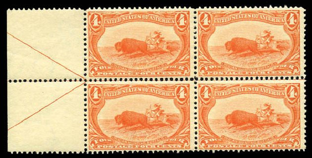 Costs of US Stamps Scott # 287 - 4c 1898 Trans Mississippi Exposition. Matthew Bennett International, Mar 2011, Sale 337, Lot 2737