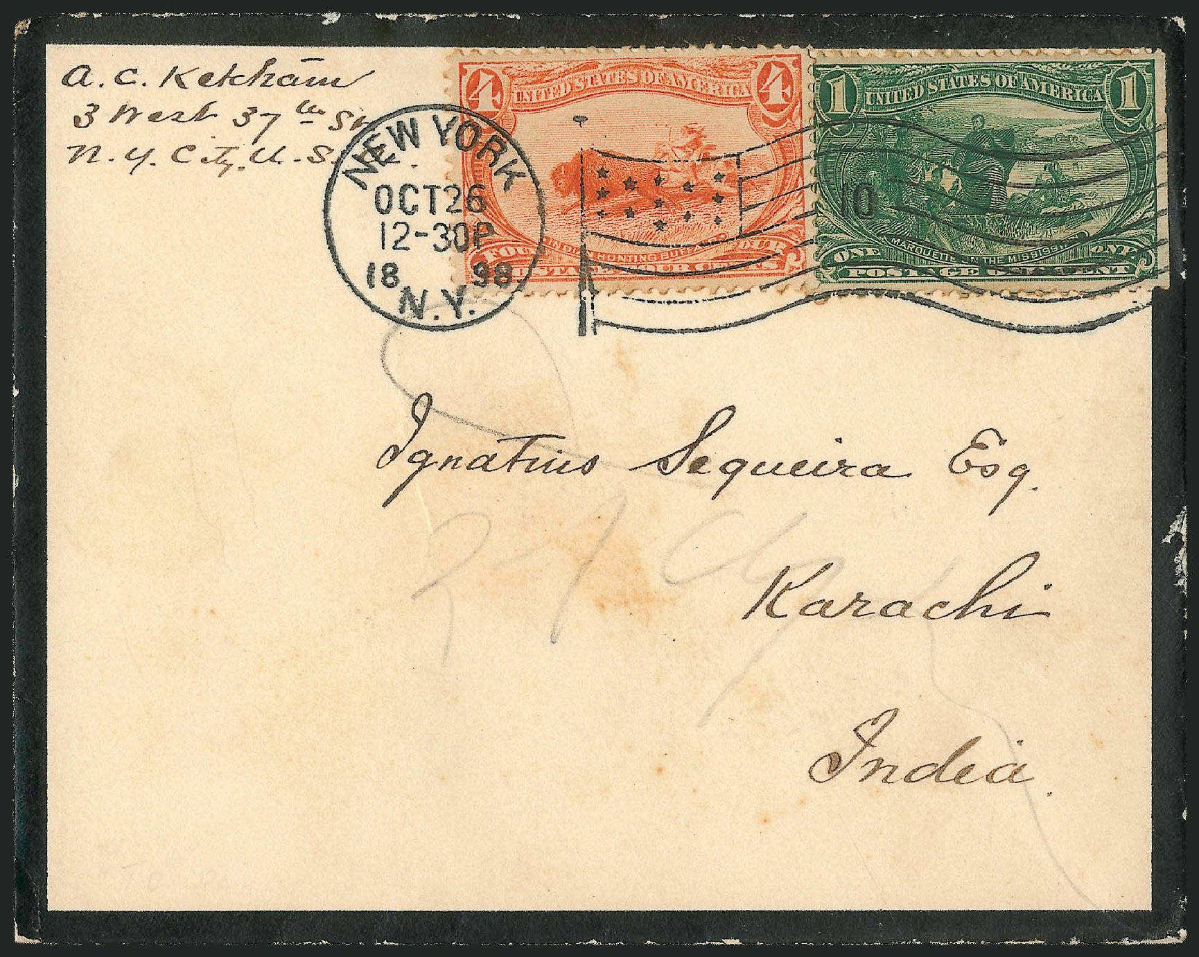 Price of US Stamp Scott Catalogue #287: 1898 4c Trans Mississippi Exposition. Robert Siegel Auction Galleries, Nov 2013, Sale 1056, Lot 397