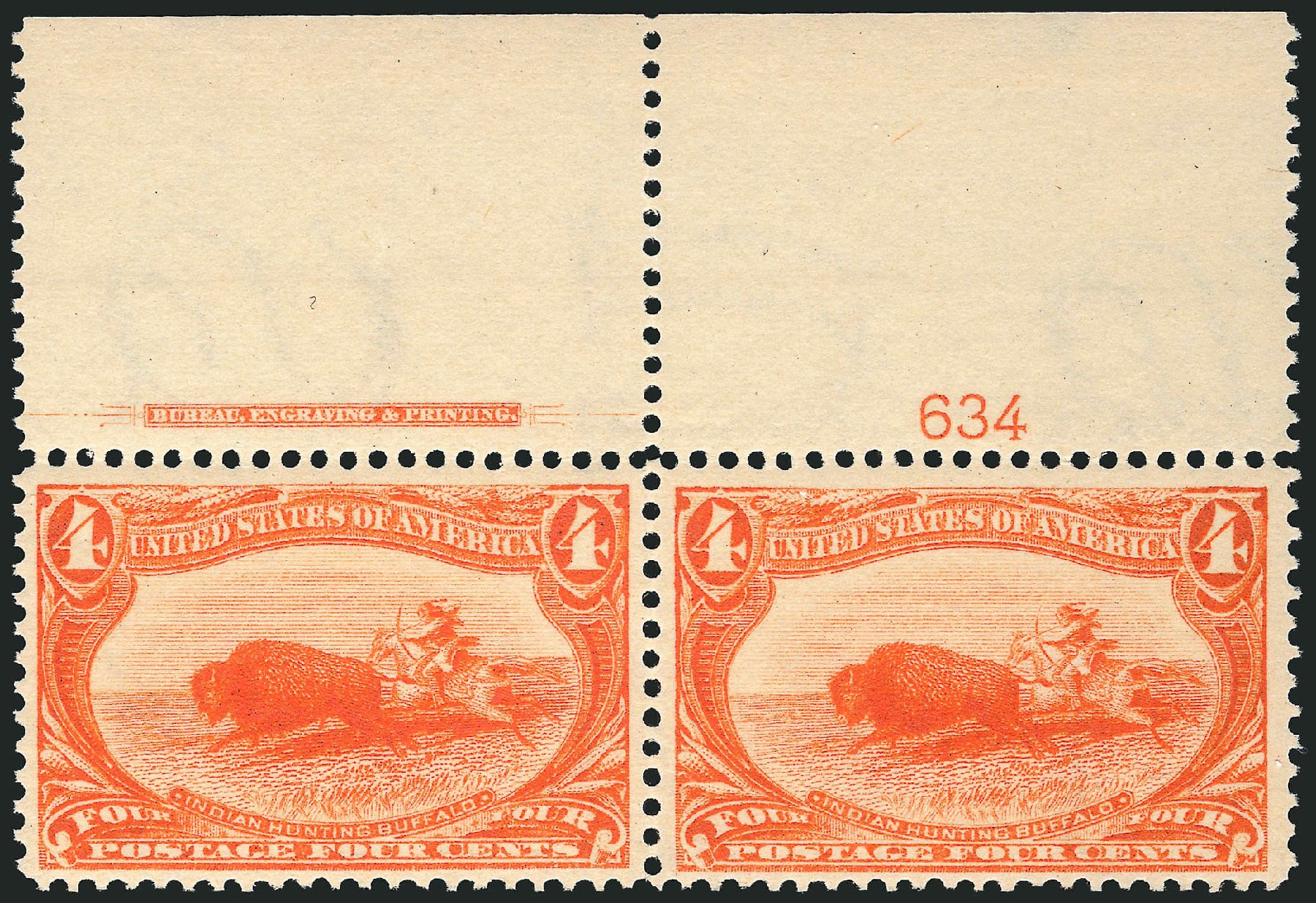 Costs of US Stamps Scott Cat. #287 - 4c 1898 Trans Mississippi Exposition. Robert Siegel Auction Galleries, Sep 2014, Sale 1078, Lot 417
