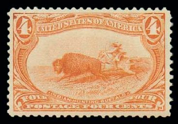 Value of US Stamps Scott # 287 - 1898 4c Trans Mississippi Exposition. Matthew Bennett International, Jun 2007, Sale 319, Lot 1308