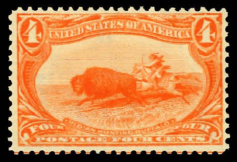 Prices of US Stamp Scott Catalog 287 - 1898 4c Trans Mississippi Exposition. Daniel Kelleher Auctions, Dec 2012, Sale 633, Lot 498