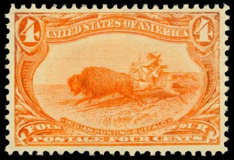 Value of US Stamps Scott Catalogue # 287: 4c 1898 Trans Mississippi Exposition. Daniel Kelleher Auctions, May 2014, Sale 653, Lot 2198