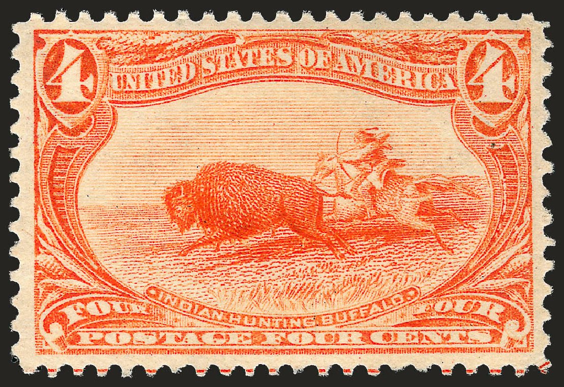 Cost of US Stamp Scott #287: 4c 1898 Trans Mississippi Exposition. Robert Siegel Auction Galleries, Dec 2008, Sale 967, Lot 4468