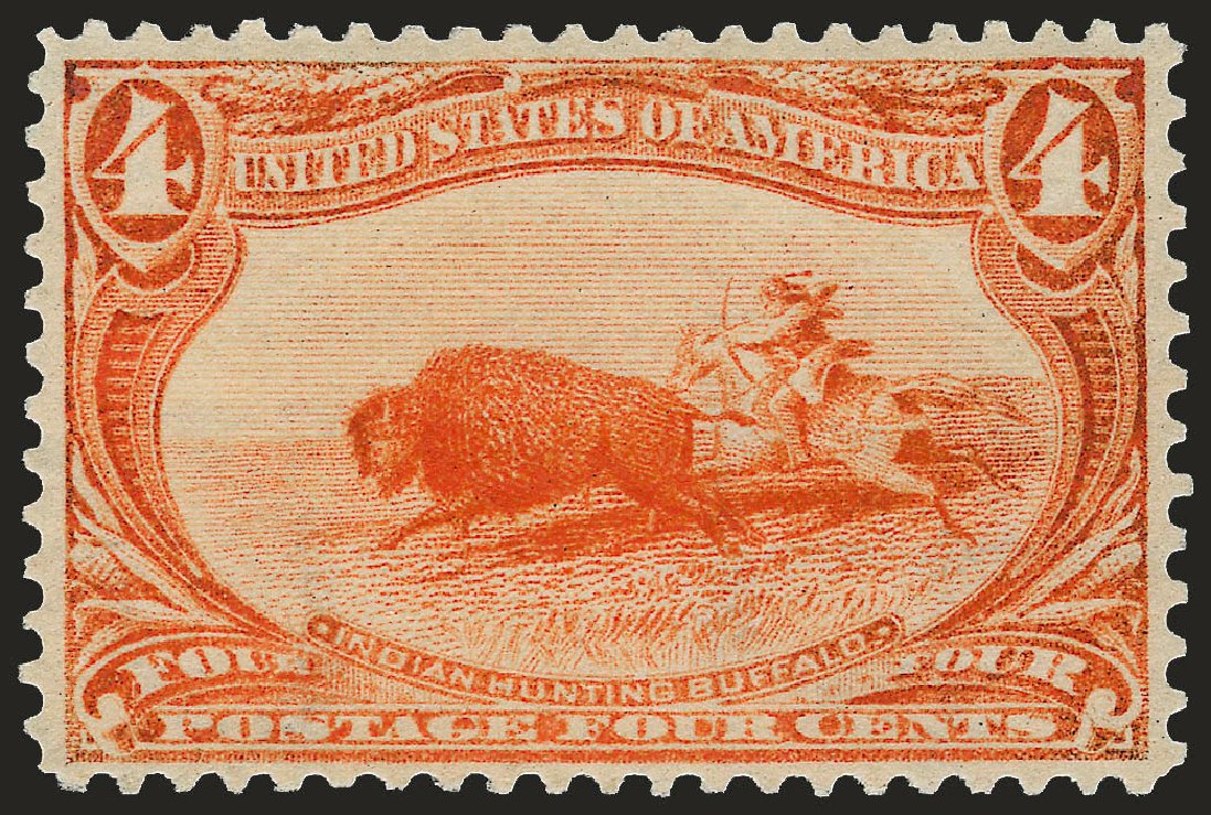 Cost of US Stamp Scott Cat. # 287 - 4c 1898 Trans Mississippi Exposition. Robert Siegel Auction Galleries, Dec 2008, Sale 967, Lot 4469