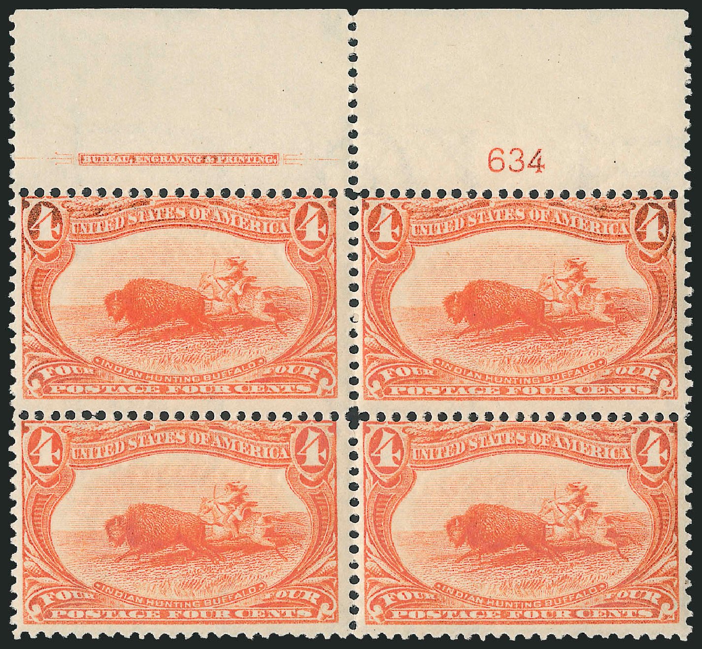 Value of US Stamps Scott Catalog 287: 1898 4c Trans Mississippi Exposition. Robert Siegel Auction Galleries, Apr 2009, Sale 971, Lot 1219