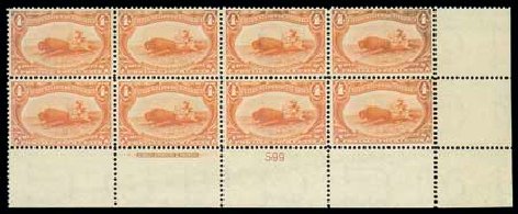 Cost of US Stamp Scott # 287: 4c 1898 Trans Mississippi Exposition. Matthew Bennett International, Dec 2007, Sale 325, Lot 1840