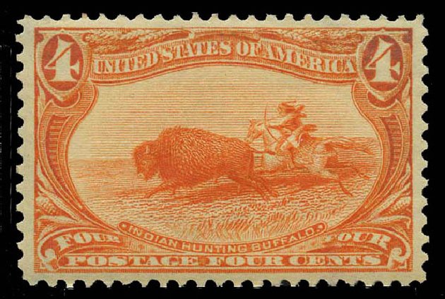 Value of US Stamp Scott Cat. 287: 4c 1898 Trans Mississippi Exposition. Matthew Bennett International, Feb 2012, Sale 340, Lot 360