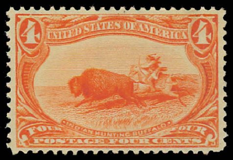 US Stamp Price Scott Cat. 287: 1898 4c Trans Mississippi Exposition. Daniel Kelleher Auctions, Jul 2011, Sale 625, Lot 880