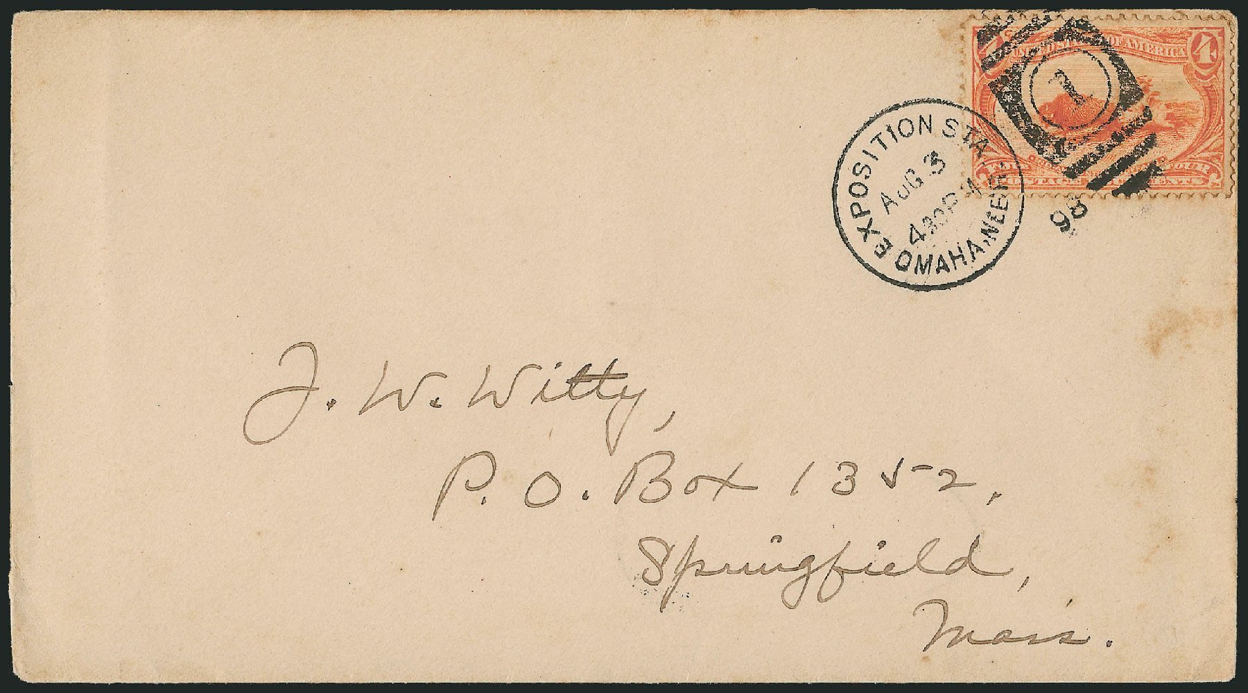 Prices of US Stamp Scott Catalog #287 - 4c 1898 Trans Mississippi Exposition. Robert Siegel Auction Galleries, Nov 2013, Sale 1056, Lot 370
