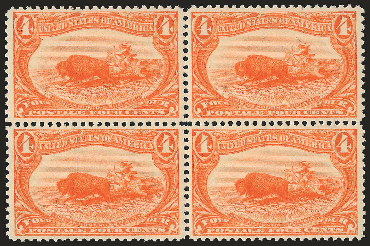 US Stamp Price Scott #287: 1898 4c Trans Mississippi Exposition. Robert Siegel Auction Galleries, Sep 2009, Sale 976, Lot 1820