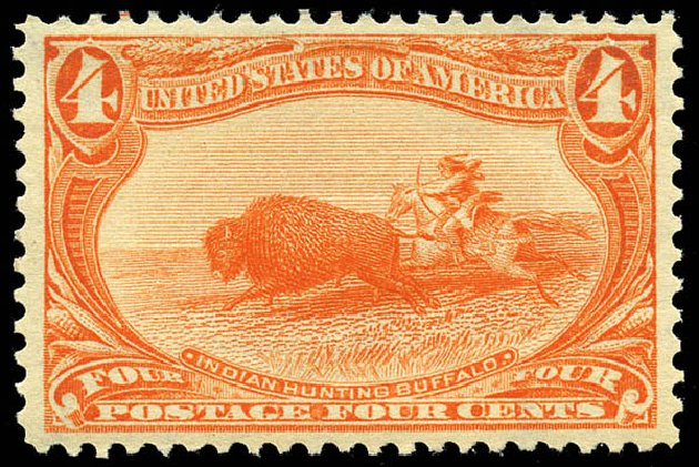 US Stamps Price Scott Catalog # 287 - 1898 4c Trans Mississippi Exposition. Matthew Bennett International, May 2014, Sale 350, Lot 411