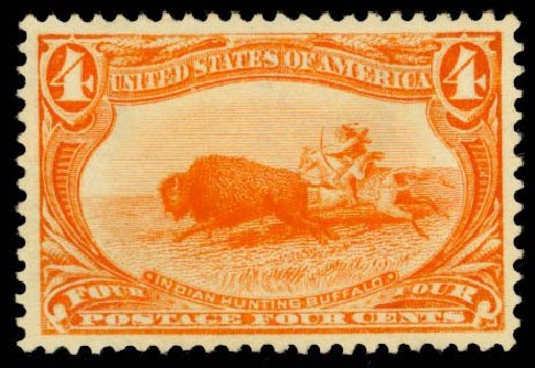 US Stamps Price Scott Cat. #287 - 1898 4c Trans Mississippi Exposition. Daniel Kelleher Auctions, Oct 2014, Sale 660, Lot 2271