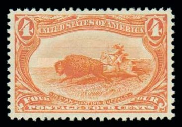 Cost of US Stamps Scott Cat. 287: 1898 4c Trans Mississippi Exposition. Matthew Bennett International, Oct 2007, Sale 322, Lot 2134