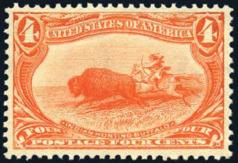 US Stamps Prices Scott Catalogue # 287: 1898 4c Trans Mississippi Exposition. Harmer-Schau Auction Galleries, Aug 2011, Sale 90, Lot 1424