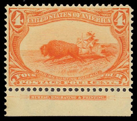 US Stamps Price Scott Catalog # 287 - 4c 1898 Trans Mississippi Exposition. Daniel Kelleher Auctions, Aug 2012, Sale 631, Lot 1014