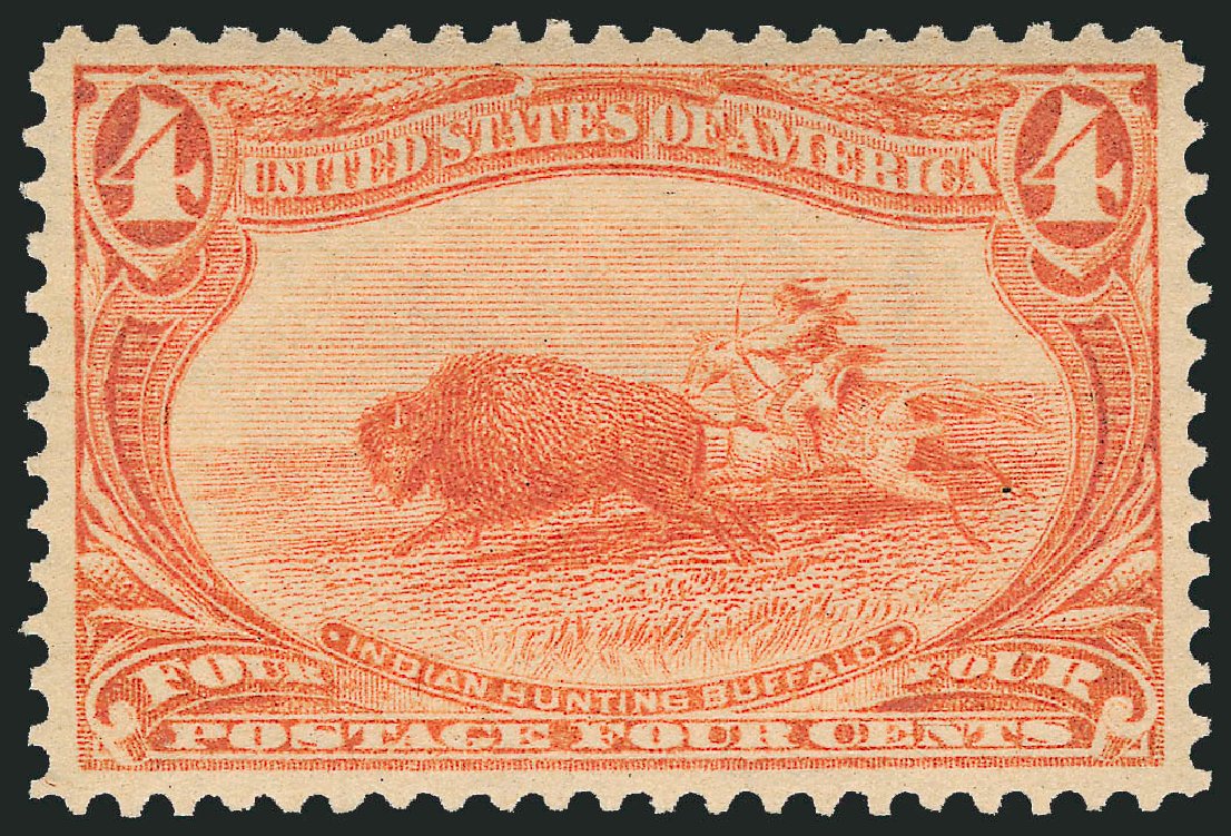 US Stamps Prices Scott Catalogue #287: 4c 1898 Trans Mississippi Exposition. Robert Siegel Auction Galleries, Dec 2009, Sale 982, Lot 5644
