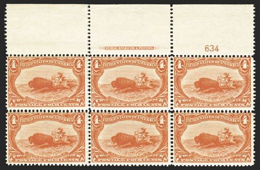 US Stamps Price Scott Catalogue #287 - 1898 4c Trans Mississippi Exposition. Spink Shreves Galleries, Mar 2013, Sale 142, Lot 274
