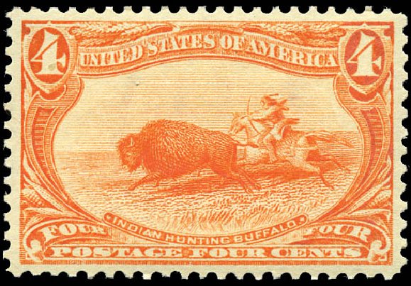 Costs of US Stamp Scott 287 - 1898 4c Trans Mississippi Exposition. Matthew Bennett International, Sep 2011, Sale 338, Lot 1895